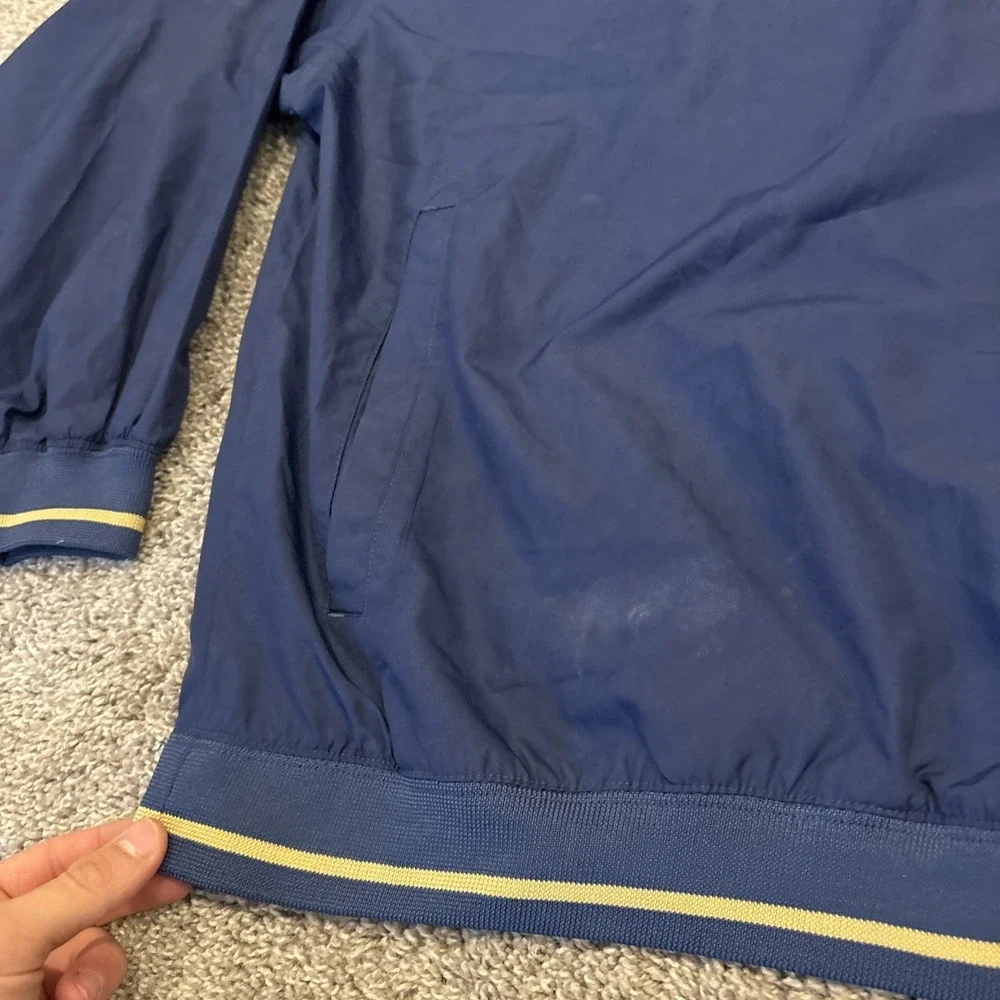 90s Notre Dame Windbreaker Adult XL Fighting Irish Adidas Team 1/4 Zip Pullover